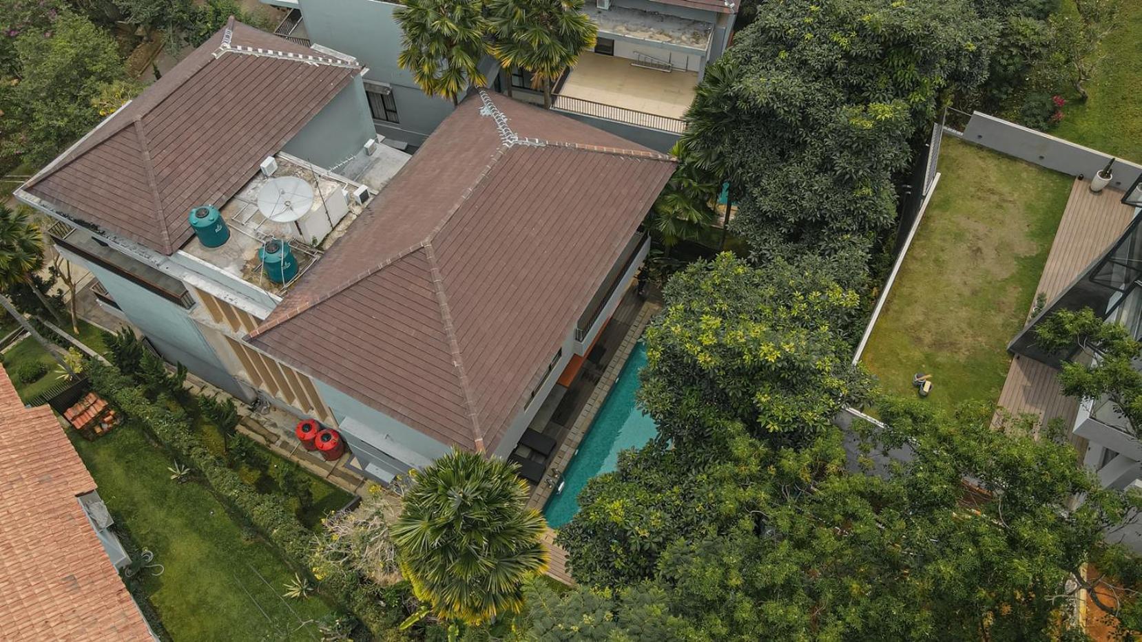 Oyama City View Villa 4 Bedrooms With A Private Swimming Pool Bandung Esterno foto